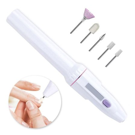 Elektrisk manikyr pedikyr nagelkonst skönhetsvård fil poleringsborr verktygssats KLB