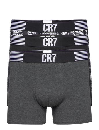 Cr7 Basic W Aop, Trunk, 3-Pack Black CR7