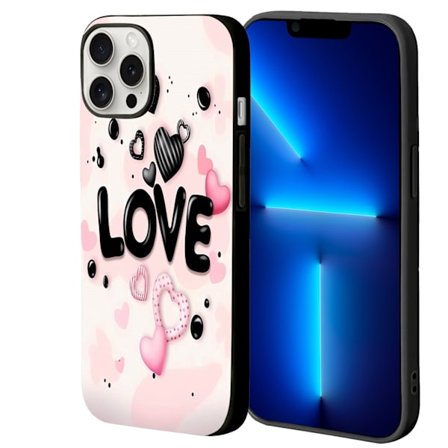 Charmiga iPhone 12 Mobilskal, iPhone 14 max skal för 12 Pro Max 13 14 Mini 15 Pro 17 16 Alla hjärtans dag-skal