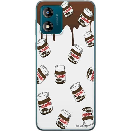Kompatibelt Mobildeksel til Motorola Moto E13 Nutella Kawaii Style Søt Dessert