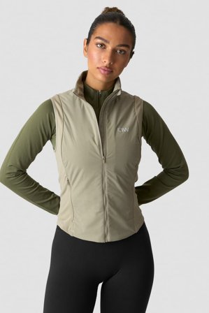 ICANIWILL - Essential Insulated Vest Light Khaki Green - Jackor - Dam - Träningskläder från ICIW