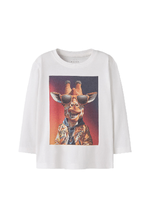 Name It Nmmvoto Ls Nreg Top Hoodies & sweatshirts Herr Vit 110