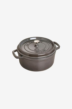 Staub - Gryde La Cocotte rund 18 cm, 1,7 l - Grå - Gryder & kasseroller - Fra Homeroom