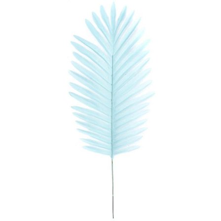 20 stk. kunstige palmegrene med stilke, kunstig tropisk planteimitation (blå)