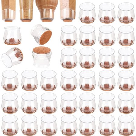 Betræk til runde ben - spisebord/stole 16 stk.