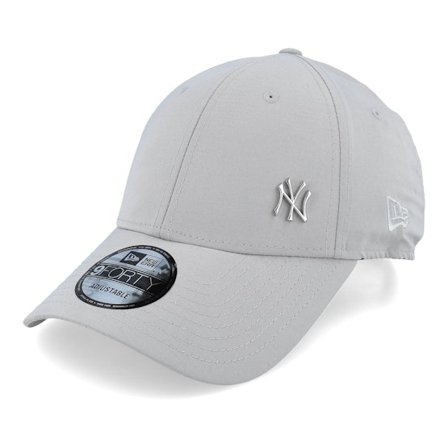 New Era - MLB Grijs adjustable Cap - New York Yankees Flawless Grey 9FORTY Adjustable @ Hatstore