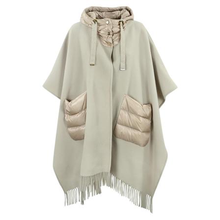 Herno, Single-Breasted Coats Szary, Kobieta, Rozmiar: ONE Size