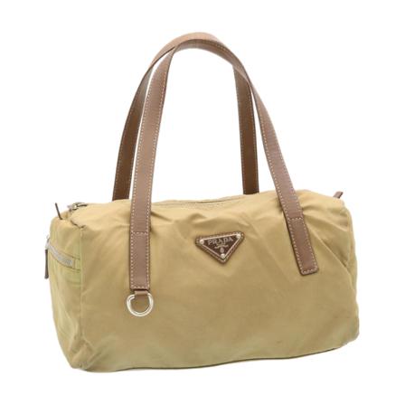Prada Vintage Pre-owned La Strada Tas , Beige , Dames , Maat: ONE Size Vintage Tassen