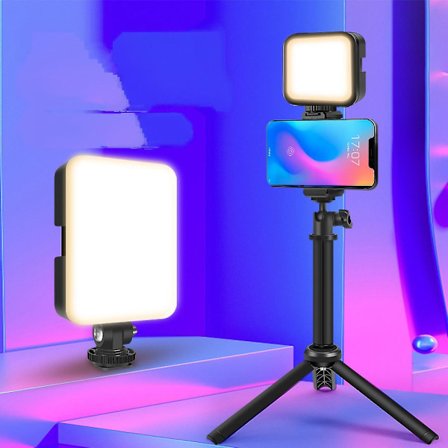 Kamera Fyldlys, LED Videolys Dæmpbar, Bærbar Lys Fotografering, til Studio, Livestreaming, Camcorder Optagelse Lys (FMY)