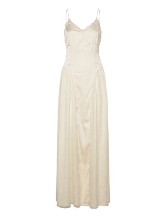 Satin Lace Maxi Dress Designers Maxi Dress White ROTATE Birger Christensen