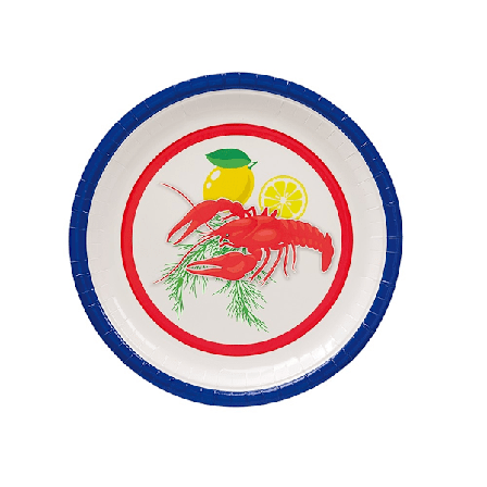 Kräftskiva tallrik 28cm 8-pack