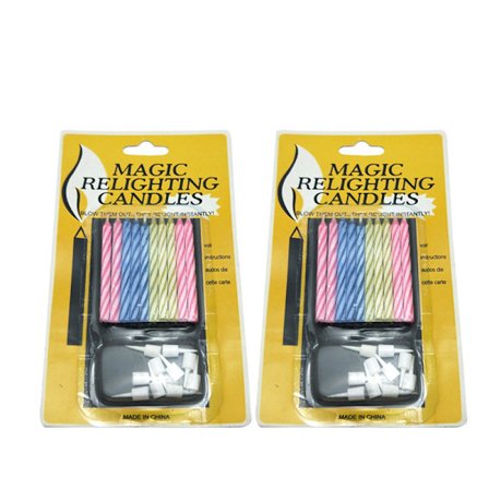 Lys - (10 pk) - Triks Happy Birthday Partydekorasjoner for kaker - Spøk