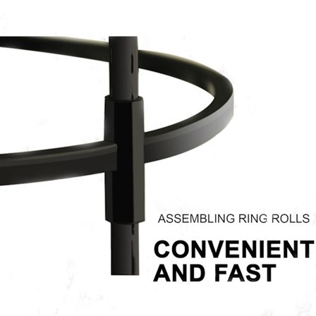 Sort Have Obelisk Espalier Støtte til Klatreplanter og Roser - 32 cm Diameter, 90-210 cm Højde[D]