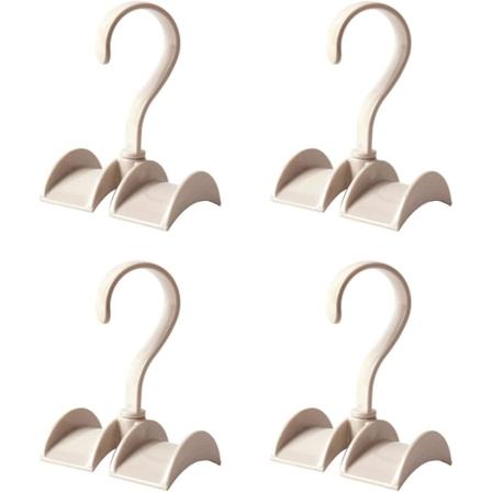 4 st roterande handväskhängare, multifunktionshållare för väskförvaring, organizer Beige