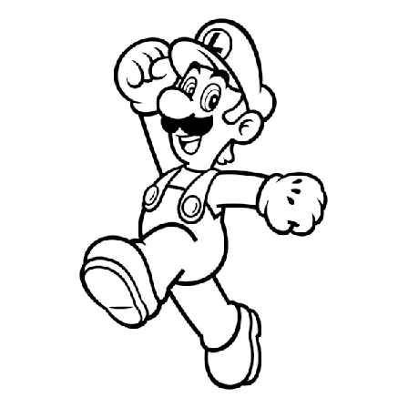 Väggdekor - Super Mario Luigi