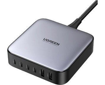 UGREEN-Nexode 200W GaN Desktop Charger-Kraftig ladestasjon med 6 porter-Power-Mobilladere