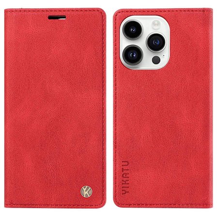 För Iphone 15 Pro Max Skin-touch Pu Läder Shell Plånboksställ Cover