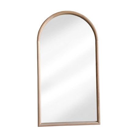 Luonnonpuinen peili, 70x130cm, kaareva yläosa