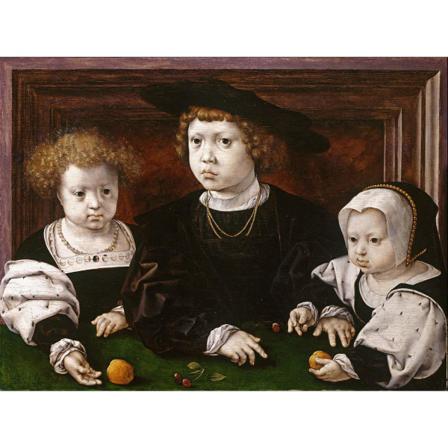 Three Children Of Christian Ii Of Denmark 1526, Jan Gossaert Brun