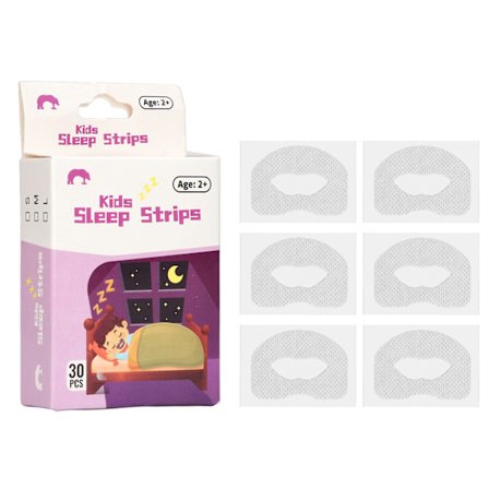 Nesestrips for barn, elastisk munnkorreksjon, sovehjelp, hvit, 30 stk