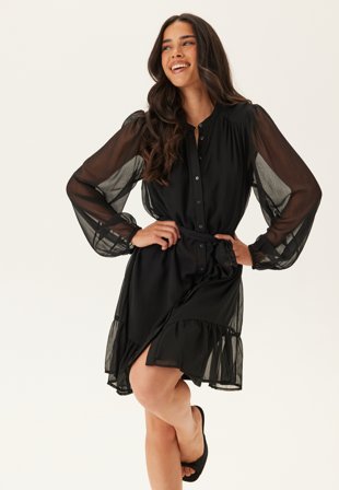 VILA Vifalia L/S Dress Black Beauty Vaatteet