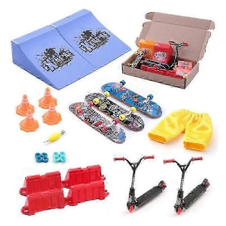 Finger Skateboards Mini Skatepark Finger Skateboard Ekstrem Sport Finger Legetøj[D]