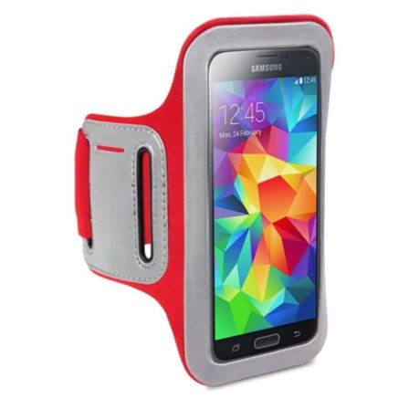 Shocksock Armband till Samsung Galaxy S5 - Röd