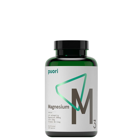 Puori M3 Magnesium & Zink, 120 kapsler