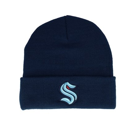 American Needle - NHL Modrá cuff Beanie - Seattle Kraken Terrain Knit Solid Blue Cuff @ Hatstore