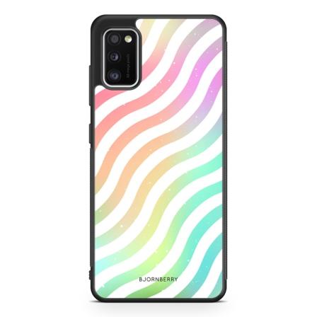 Bjornberry Skal Samsung Galaxy A41 - Vågig Regnbåge