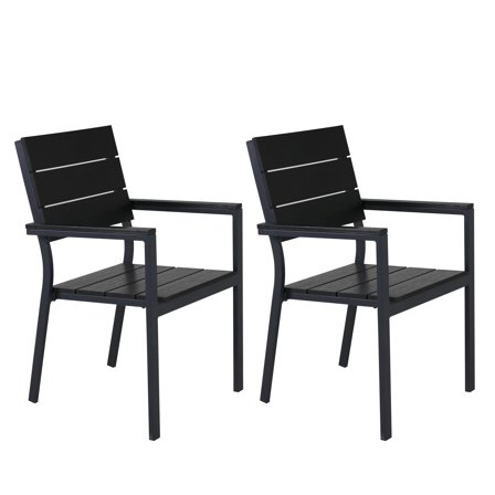 Venture Home Levels 4130-620 Karmstol 2-pack Svart, Utemöbler
