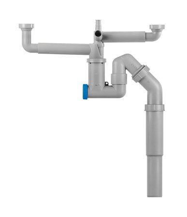 Jafo 8086498 Vattenlås G40, 1 1/2", 50 mm Med teleskoprör, Inomhusavlopp