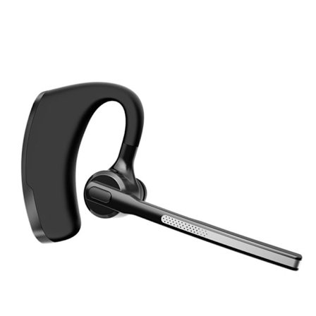 Bluetooth Enkelt-øre (Monaural) Headset - Koble til din PC, Mac, Tablet og/eller Mobiltelefon - Støyreduserende, Svart