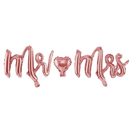 Mr Mrs Folieballonger Roséguld