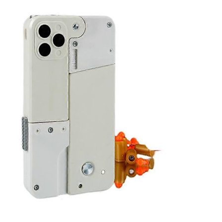 Foldbar mobiltelefon myk kulepistol kan skyte spray sub