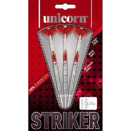 Unicorn Striker Tungsten Darts Set 21g Röd/Vit
