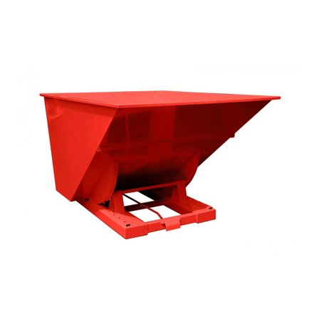 Tippcontainer, 2500 liter, rød