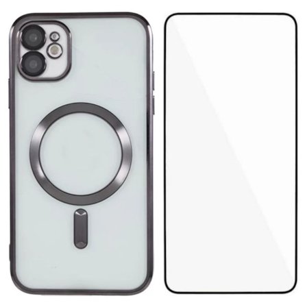 iPhone 11 MagSafe Compatible Case with Screen Protector – Black