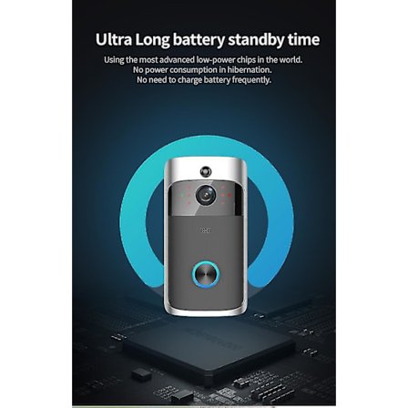 Smart Dørklokke Wifi Trådløs Opkald Intercom Video Eye Lejligheder