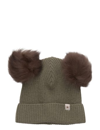 Huttelihut | Hat Knit Alpaca Pompoms | 4-6Y