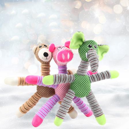 3 stk kjæledyrforsyninger Bite-resistent cornvelvet elefant bjørn gris an
