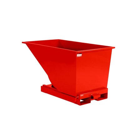 Tippcontainer, 600 liter, röd