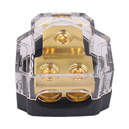 Bil Ljudförstärkare Strömfördelningsblock 1 in 2 Ut Vägs Ström Jord Distributör Block Bilförstärkare