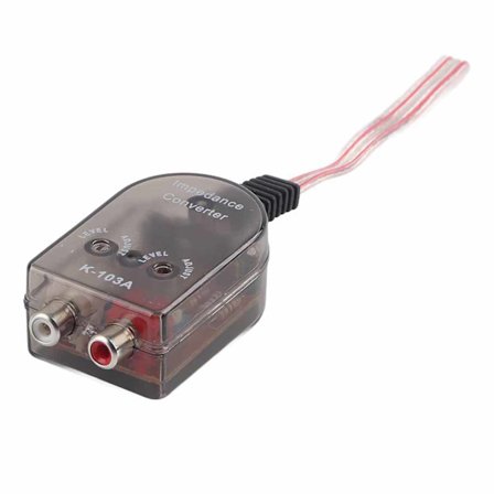 Bil Stereo Justerbar Højttaler Høj til Lav RCA Linje Lyd Impedans Konverter