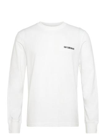 Casual Tee Long Sleeve T-shirts Long-sleeved Vit HAN Kjøbenhavn