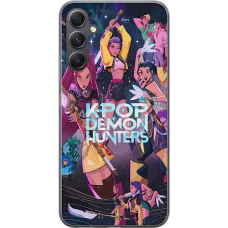Kompatibelt Mobildeksel til Samsung Galaxy A16 5G Kpop Demon Hunters Fullt Lag Idol Kampscene Kniver Magisk Kraft