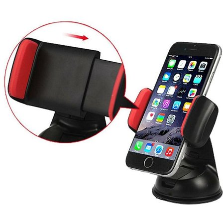Universell bilhållare för mobiltelefoner, instrumentbräda, vindruta, 360 graders rotation