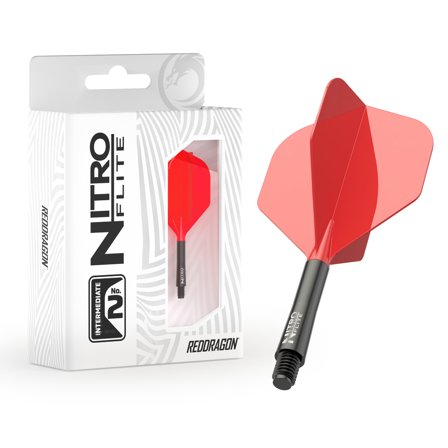 Nitro Flite - Integrated Flight and Shaft Black & Red