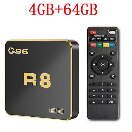 Q96 R8 TV-boks Android 10 Iptv Allwinner H313 Quad Core 2.4g 5g Dual Wifi Uhd Hdr10 4k Media Player H. 265 8gb 128gb Hem