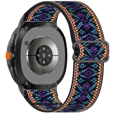 Nylon Klockarmband Kompatibelt med Samsung Kompatibelt med Galaxy Watch8 44mm 40mm Watch8 Classic 43mm 47mm Watch Ultra 2 Elastiskt